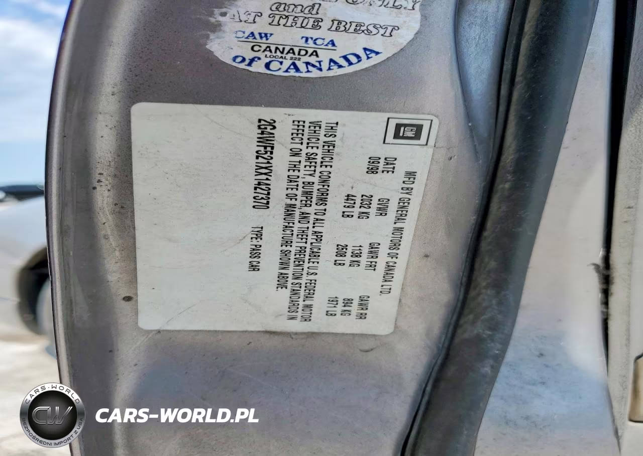 1999 Buick Regal Gs VIN:2G4WF521XX1427370 - 12