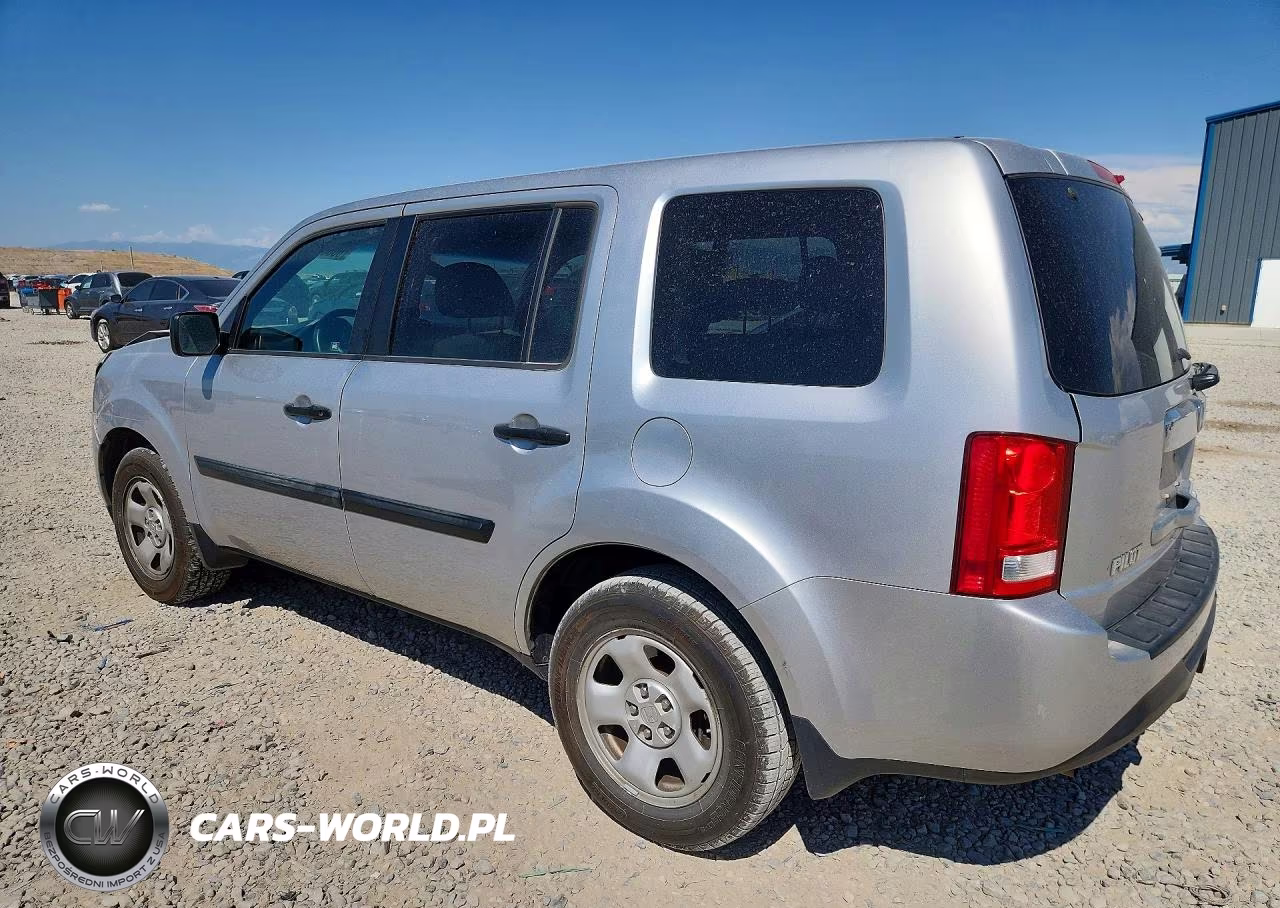 2012 Honda Pilot Lx VIN:5FNYF3H22CB035394 - 2