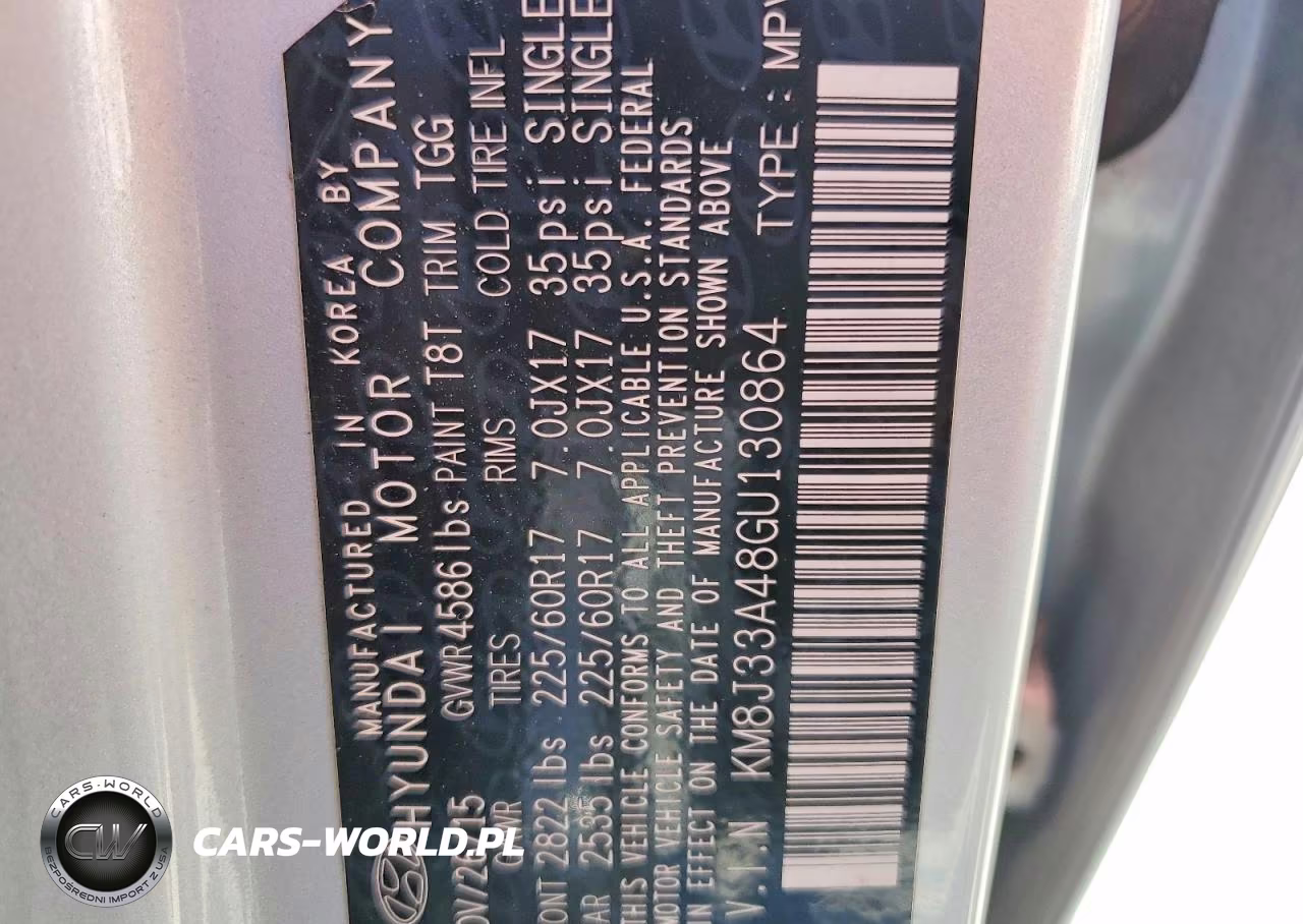 2016 Hyundai Tucson Se VIN:KM8J33A48GU130864 - 13