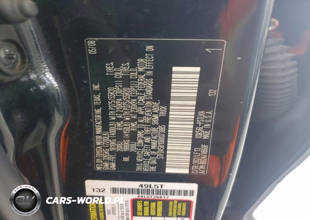 2008 Toyota Tundra Crewmax Limited VIN:5TFDV58108X073885 - 12
