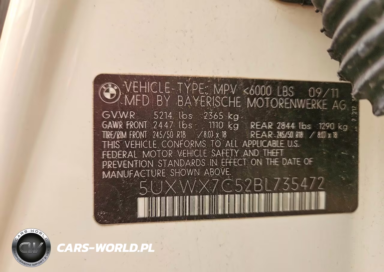 2011 BMW X3 xDrive35I VIN:5UXWX7C52BL735472 - 13