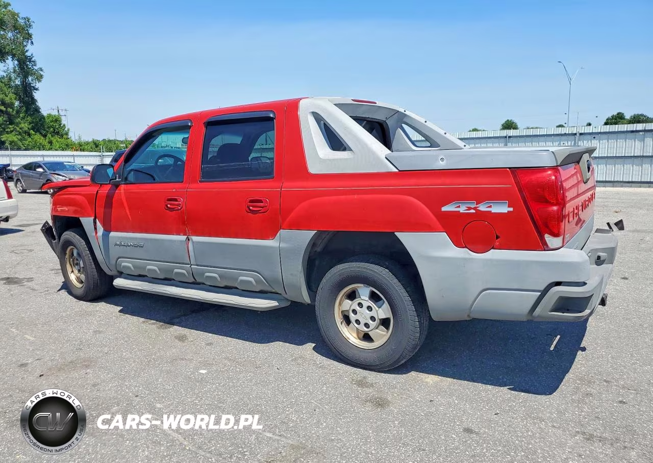 2002 Chevrolet Avalanche K1500 VIN:3GNEK13T52G199659 - 2