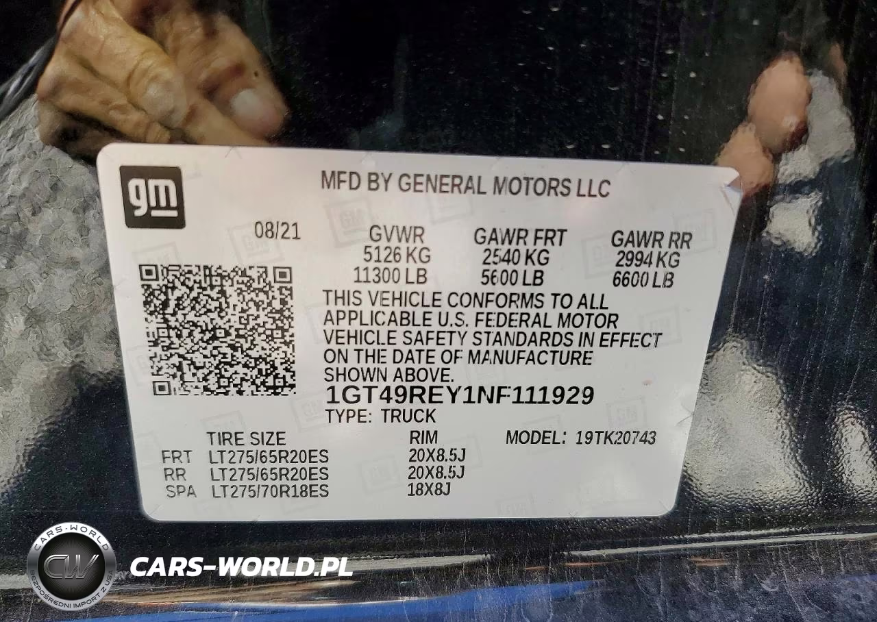 2022 GMC Sierra K2500 Denali VIN:1GT49REY1NF111929 - 12