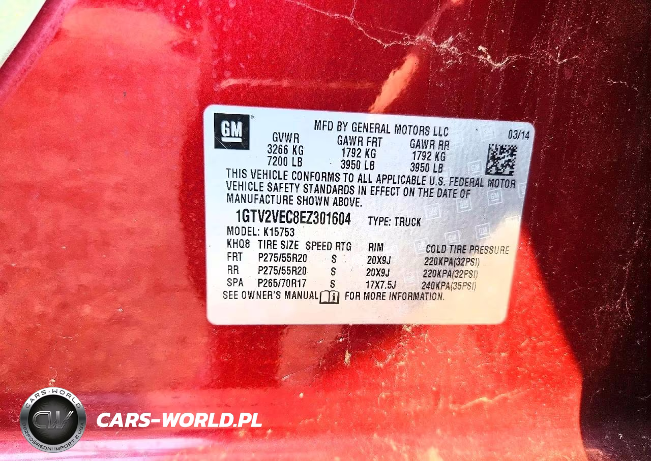 2014 GMC Sierra K1500 Slt VIN:1GTV2VEC8EZ301604 - 12