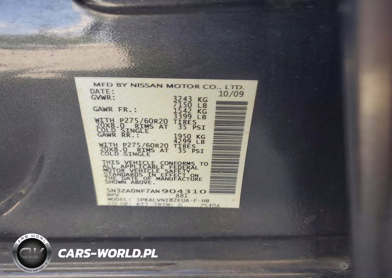 2010 Infiniti Qx56 Base VIN:5N3ZA0NF7AN904310 - 13