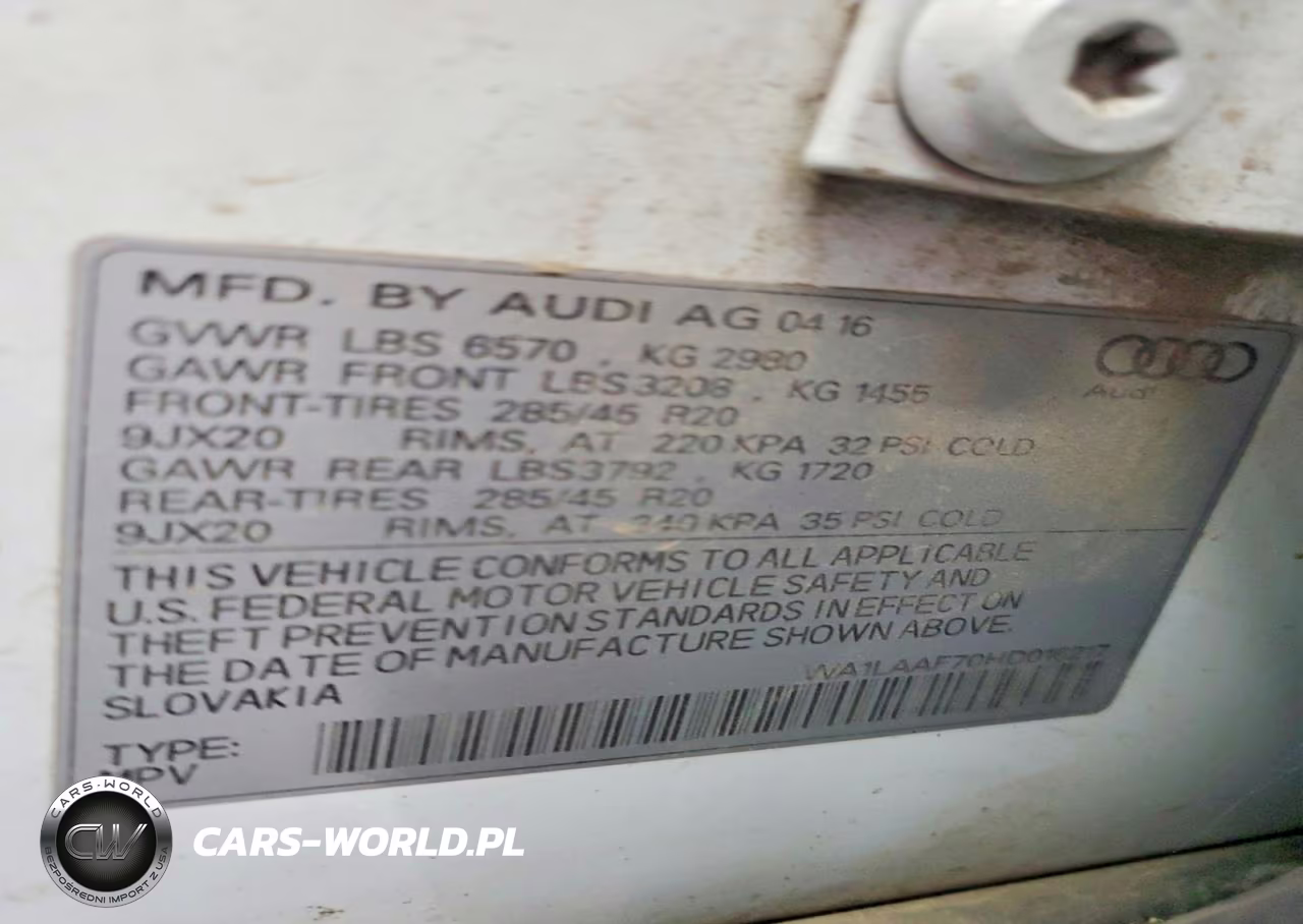 2017 Audi Q7 Premium Plus VIN:WA1LAAF70HD016217 - 13