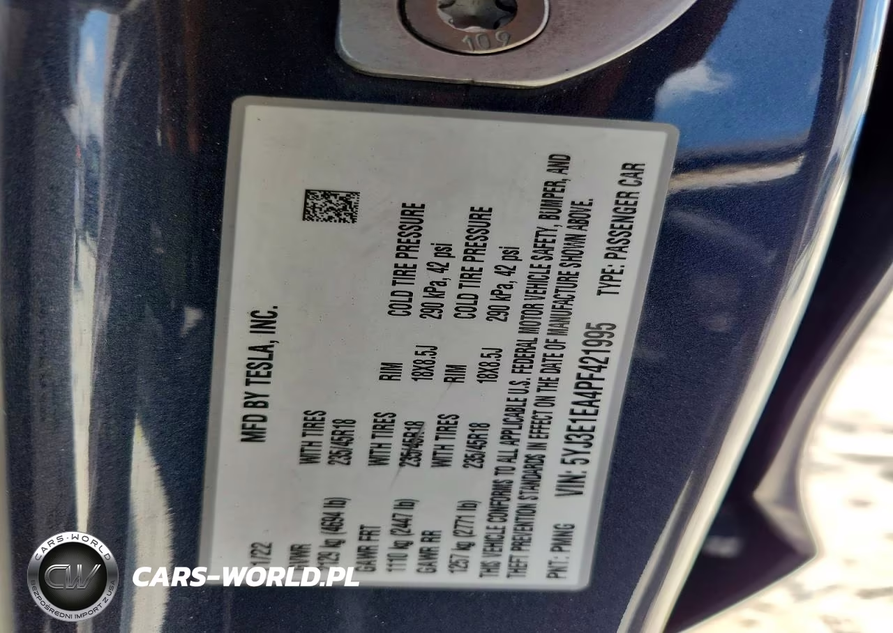 2023 Tesla Model 3 VIN:5YJ3E1EA4PF421995 - 12