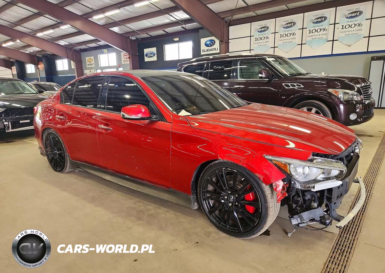 2017 Infiniti Q50 Red Sport 400 VIN:JN1FV7AR0HM871909 - 4