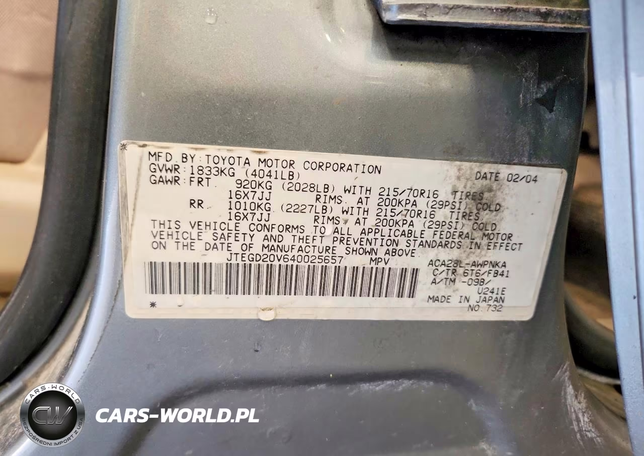 2004 Toyota Rav4 Base VIN:JTEGD20V640025657 - 13