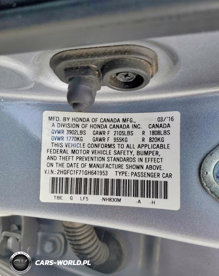 2016 Honda Civic Exl VIN:2HGFC1F71GH641953 - 12