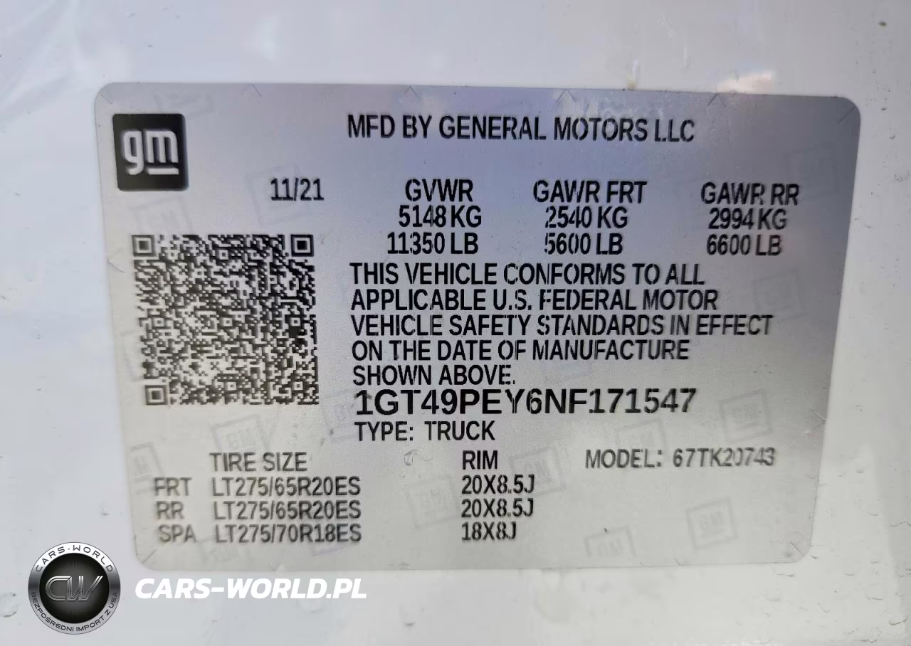 2022 GMC Sierra K2500 At4 VIN:1GT49PEY6NF171547 - 12