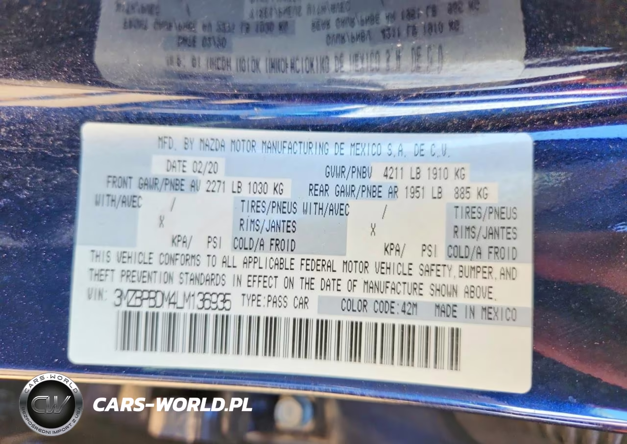 2020 Mazda 3 Preferred VIN:3MZBPBDM4LM136935 - 12