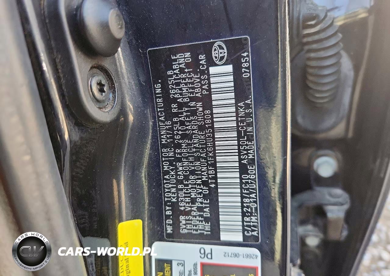 2017 Toyota Camry Le VIN:4T1BF1FK6HU351808 - 13