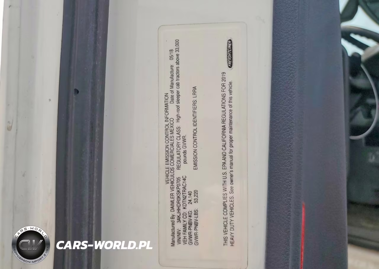 2019 Freightliner Cascadia 1 - Semi Truck VIN:3AKJHHDR0KSKP0705 - 13