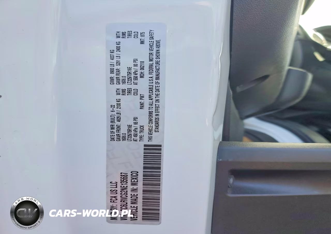 2022 Ram Promaster 2500 Delivery Van VIN:3C6LRVCG2NE135687 - 14