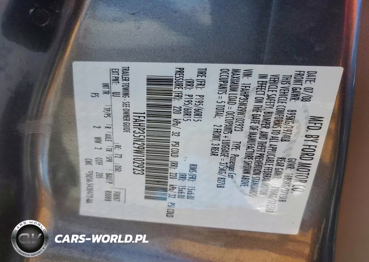 2009 Ford Focus Se VIN:1FAHP35N29W102923 - 12