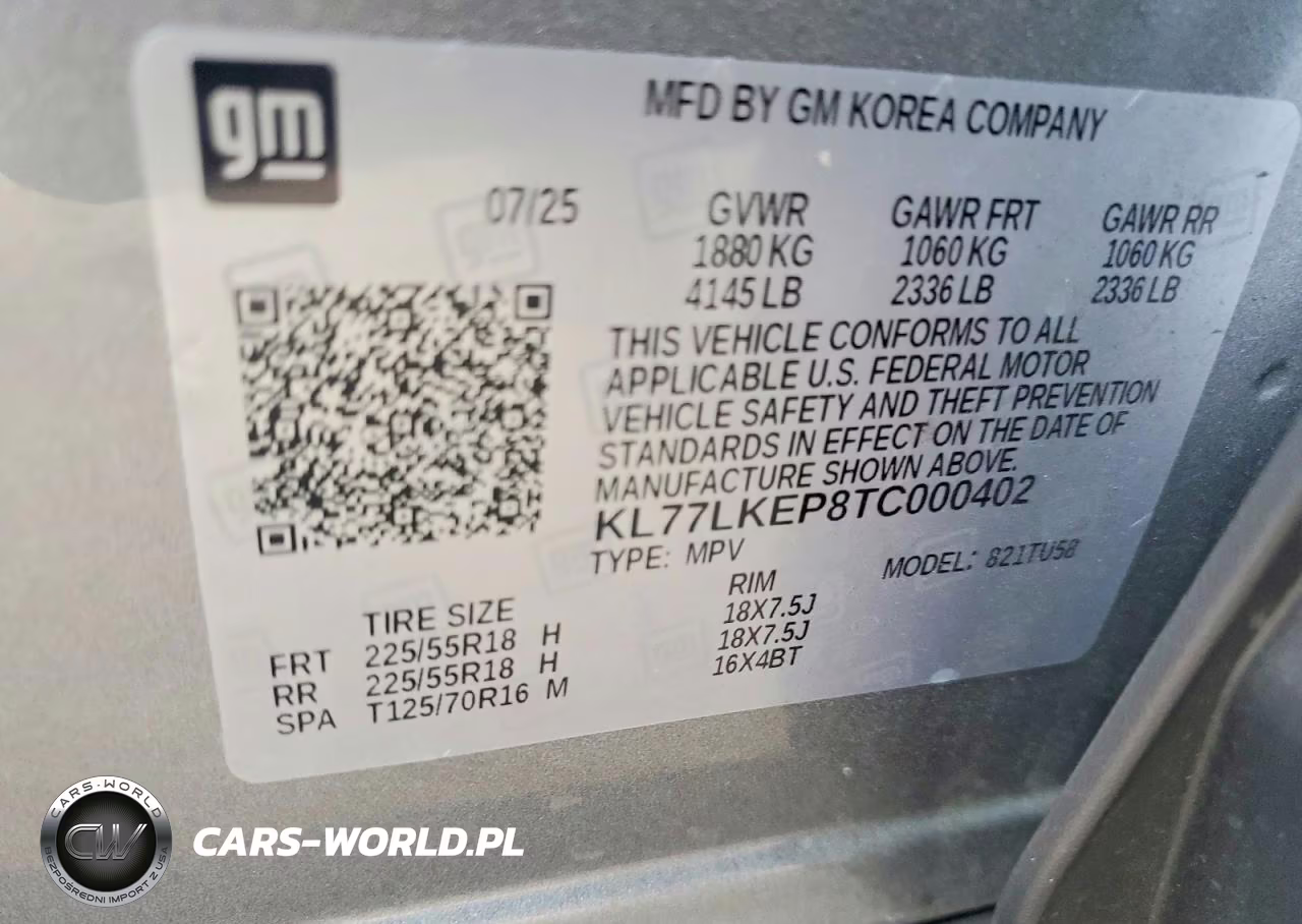 2026 Chevrolet Trax Activ VIN:KL77LKEP8TC000402 - 12