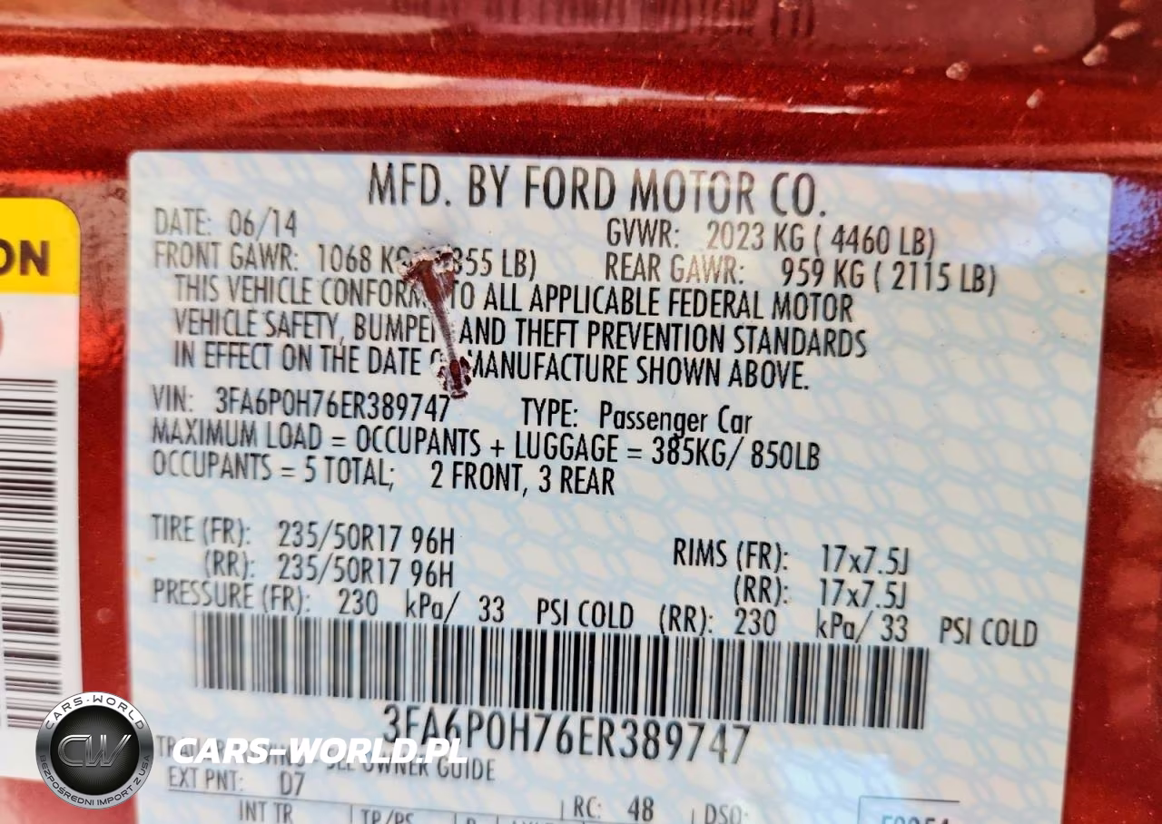 2014 Ford Fusion Se VIN:3FA6P0H76ER389747 - 12