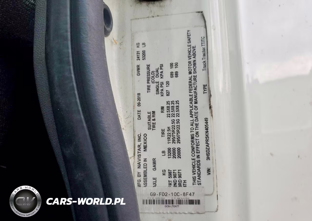 2019 International Lt625 Semi Truck VIN:3HSDZAPR5KN405449 - 13