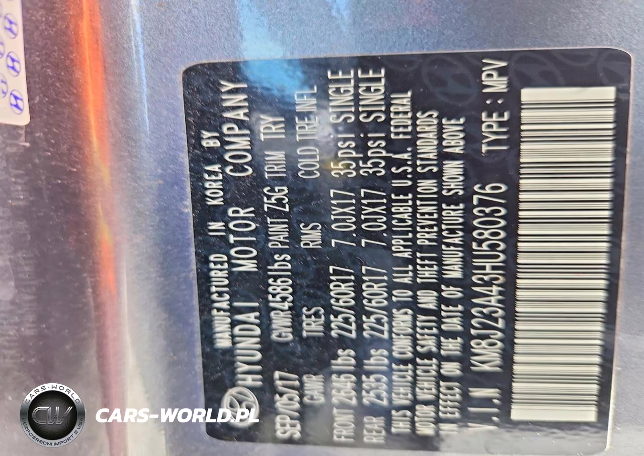 2017 Hyundai Tucson Se VIN:KM8J23A43HU580376 - 13