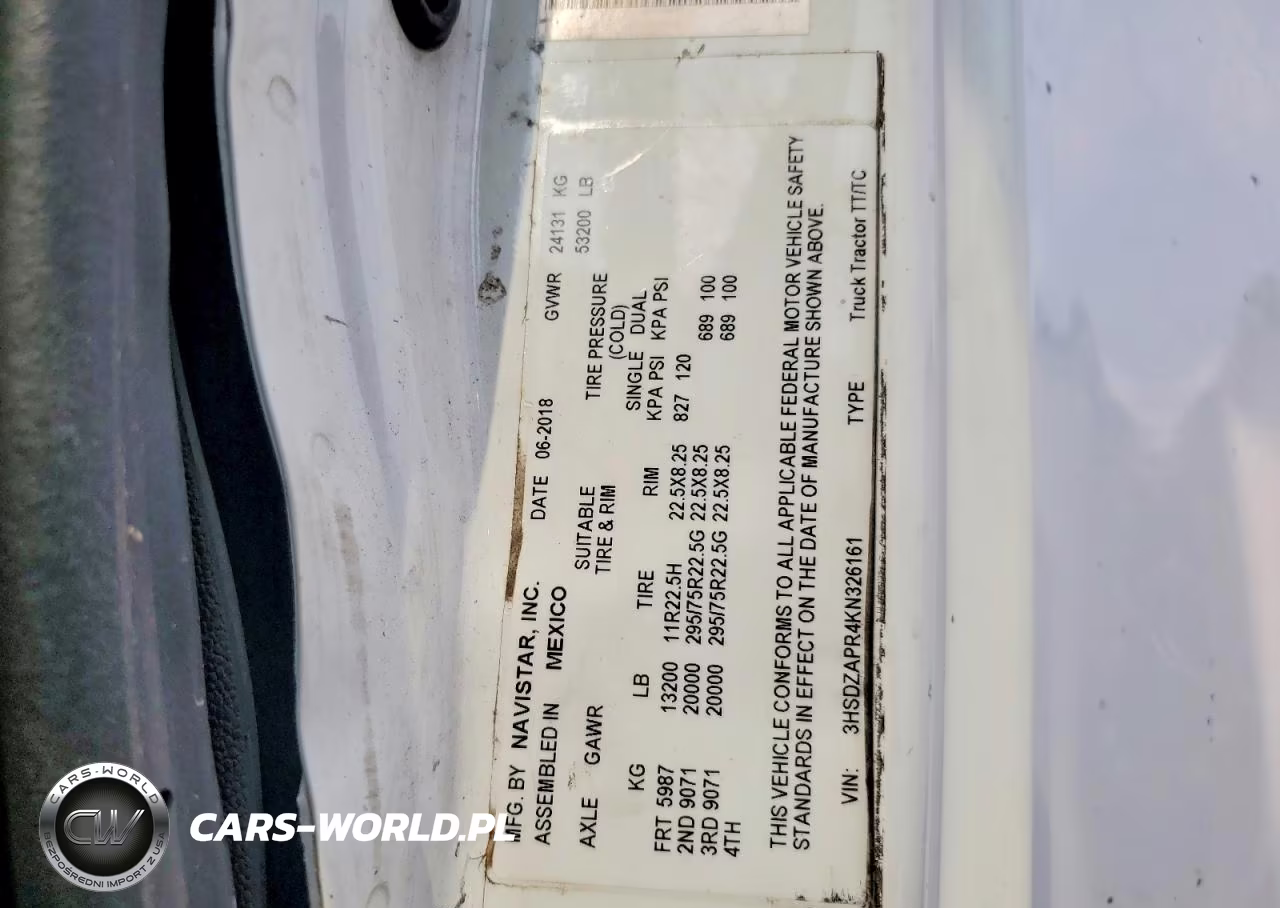 2019 International Lt625 Semi Truck VIN:3HSDZAPR4KN326161 - 11