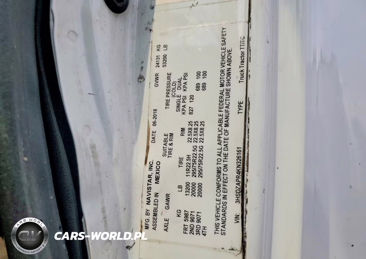 2019 International Lt625 Semi Truck VIN:3HSDZAPR4KN326161 - 12