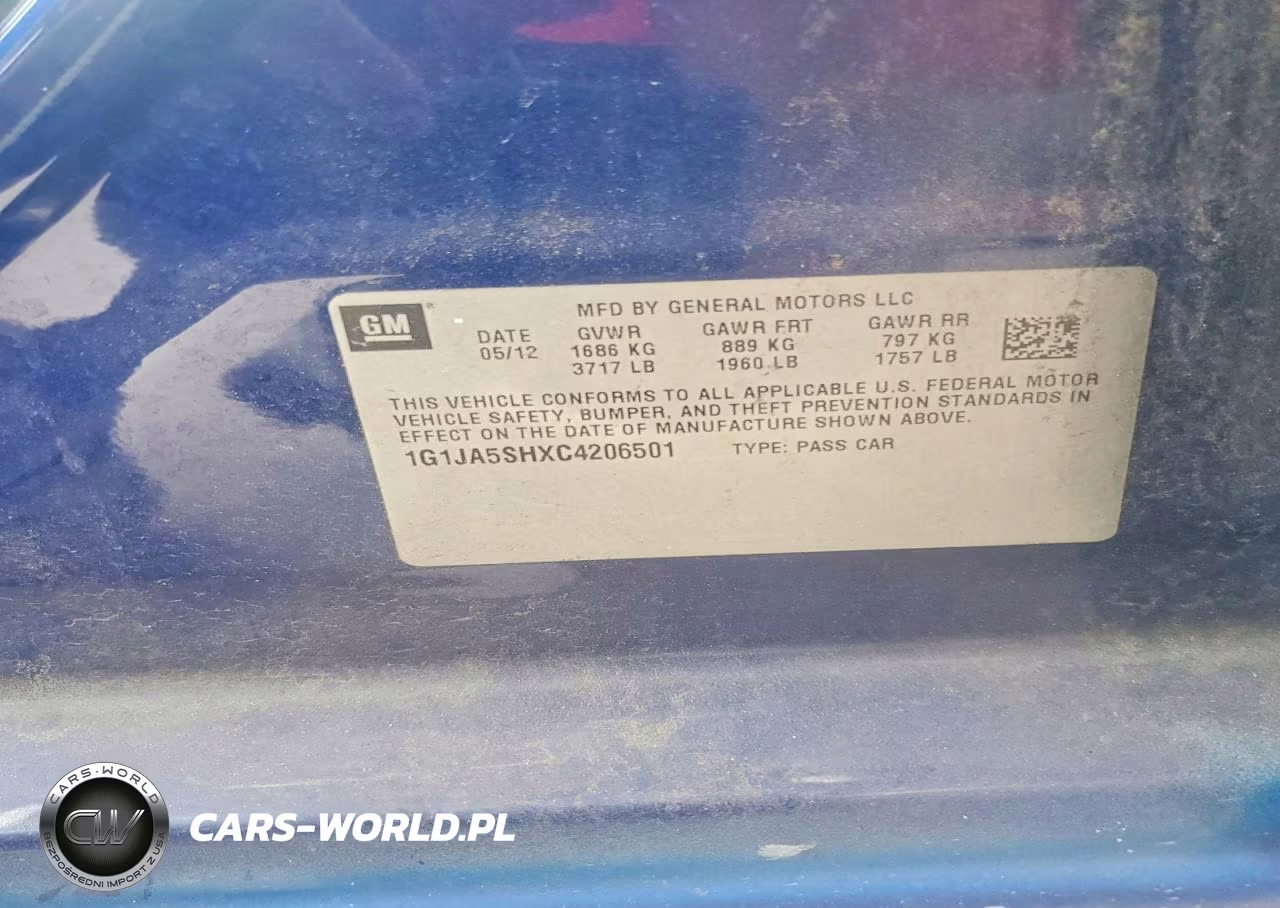2012 Chevrolet Sonic Ls VIN:1G1JA5SHXC4206501 - 12
