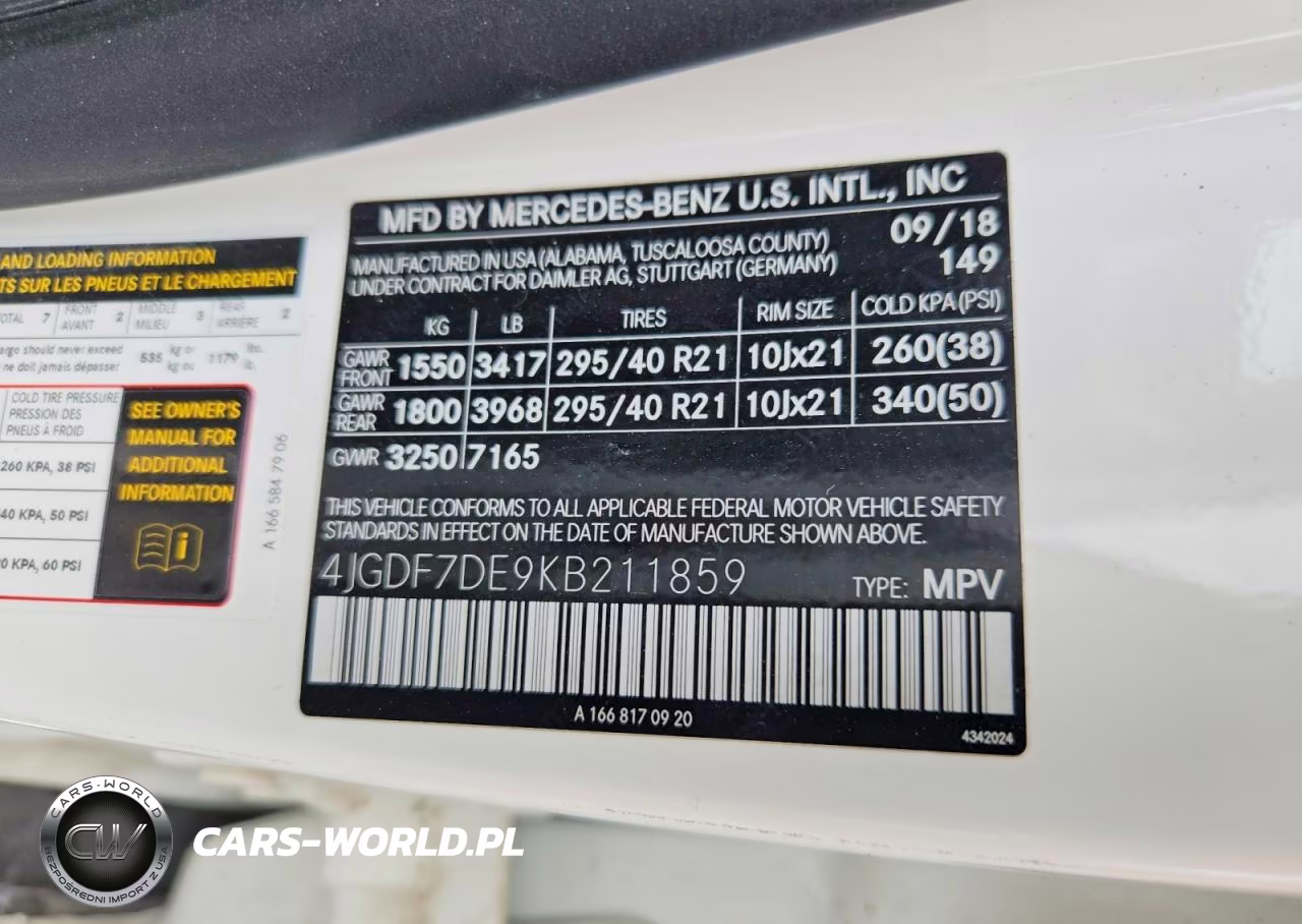 2019 Mercedes-Benz Gls 550 4Matic VIN:4JGDF7DE9KB211859 - 13