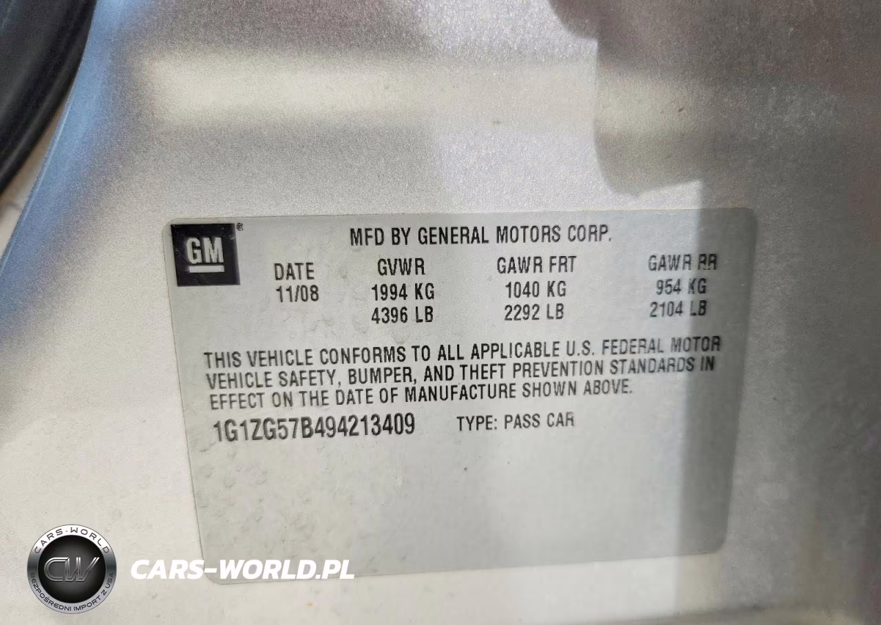 2009 Chevrolet Malibu Ls VIN:1G1ZG57B494213409 - 12