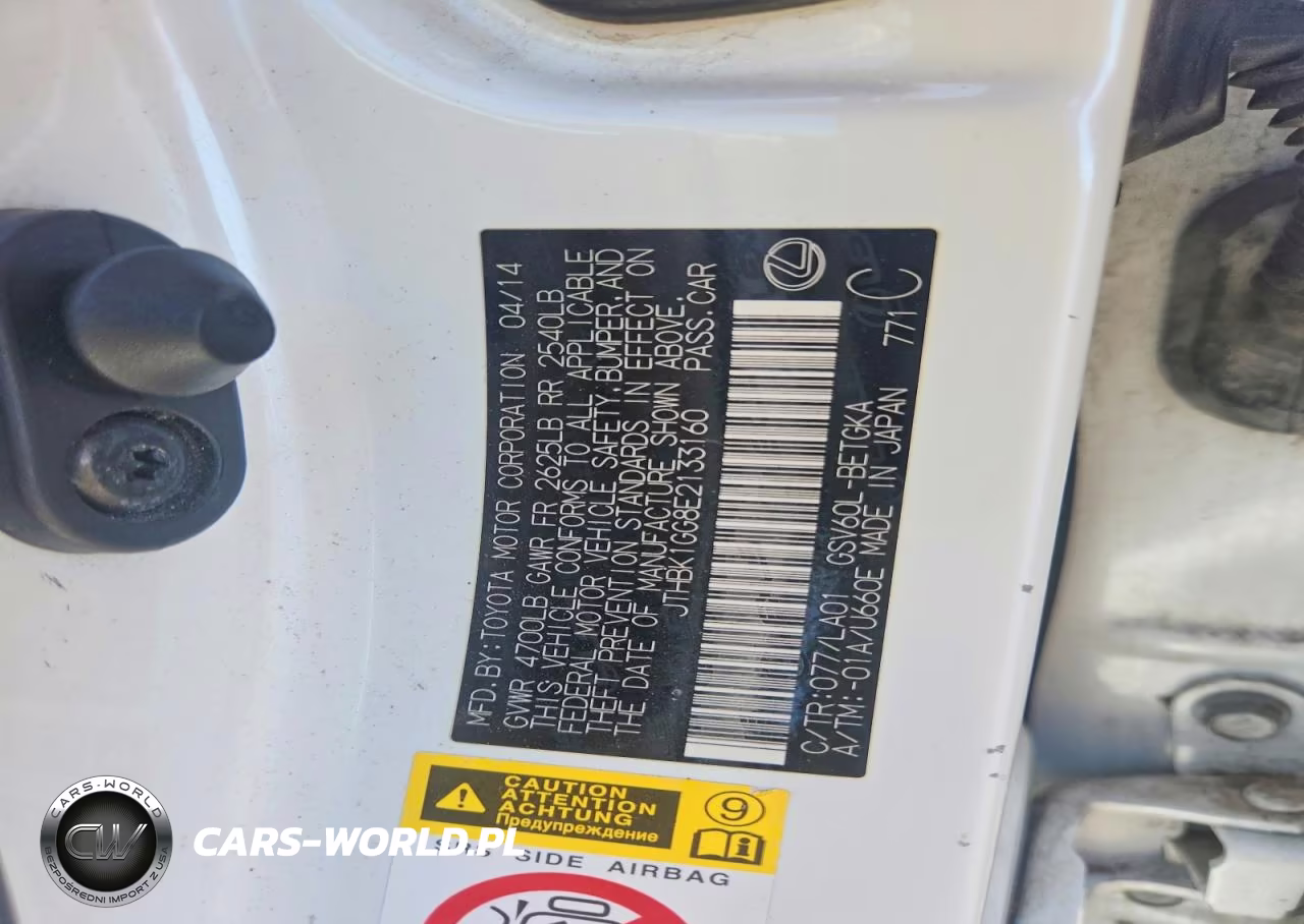 2014 Lexus Es 350 VIN:JTHBK1GG8E2133160 - 12