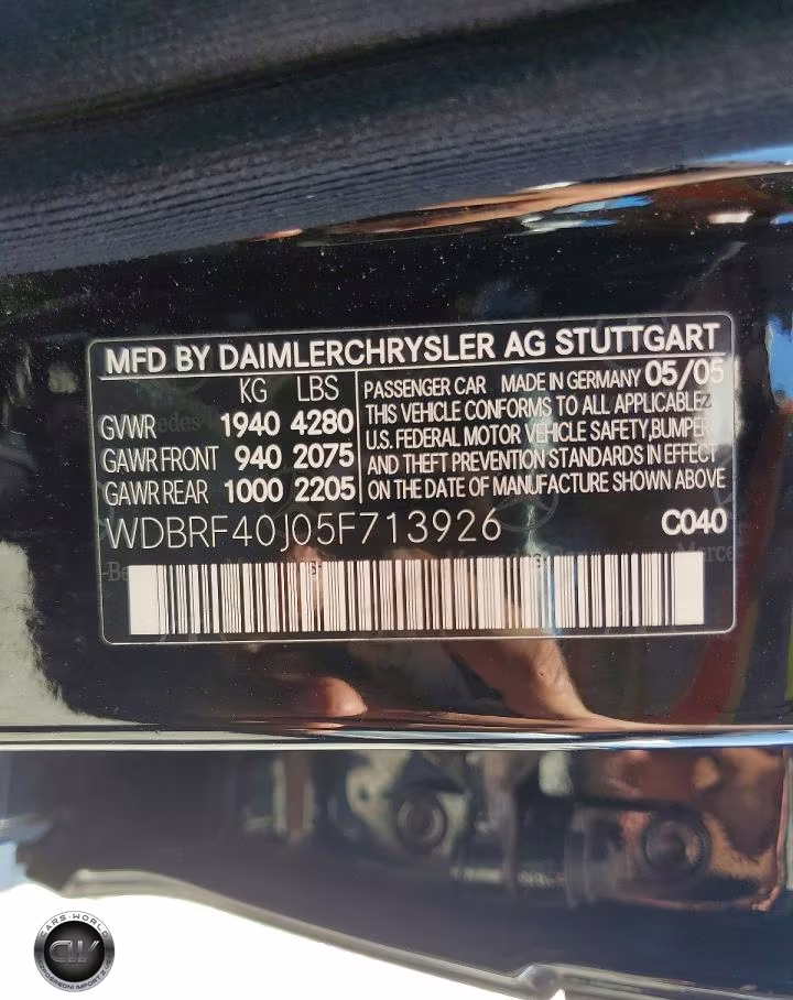 2005 Mercedes-Benz C 230K Sport Sedan VIN:WDBRF40J05F713926 - 12