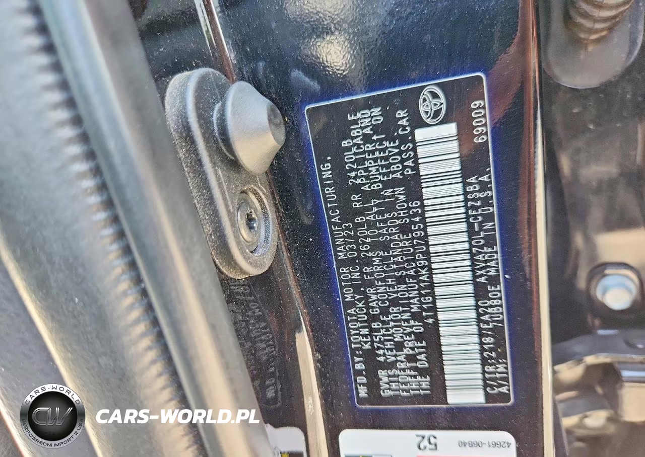 2023 Toyota Camry VIN:4T1G11AK9PU795436 - 12