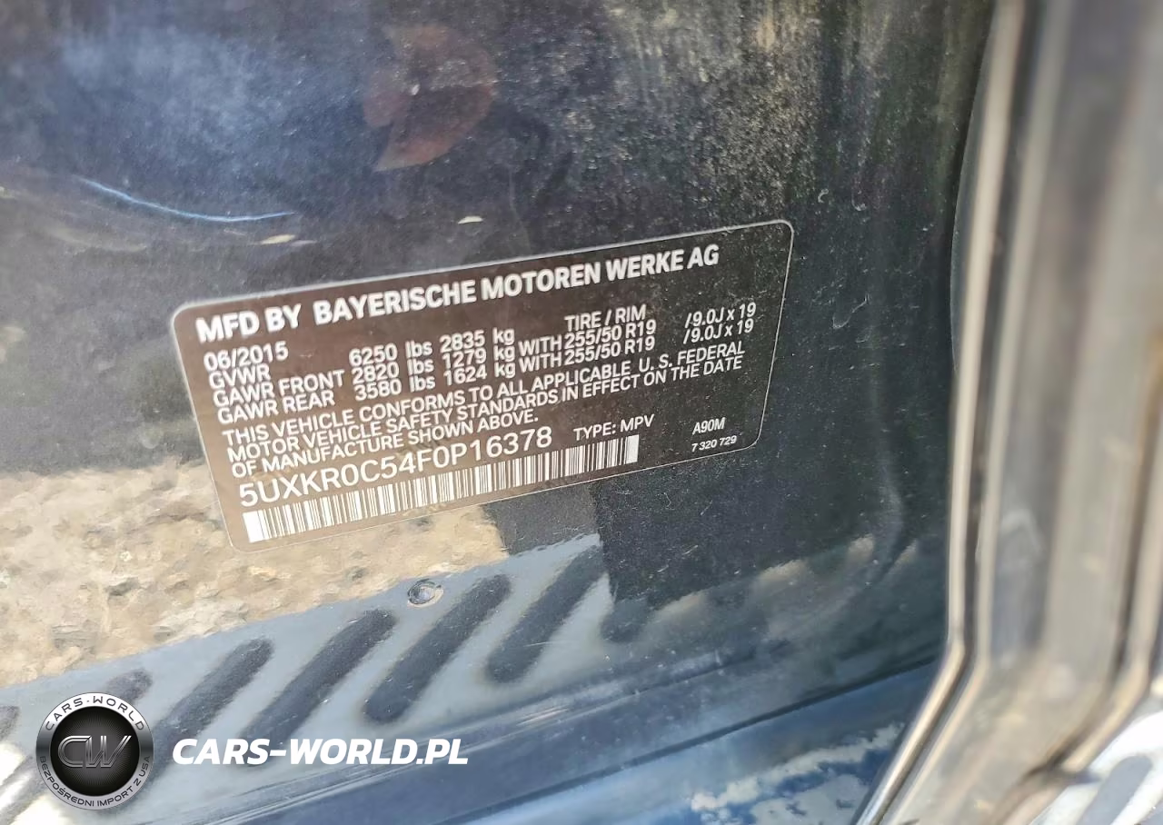 2015 BMW X5 xDrive35I VIN:5UXKR0C54F0P16378 - 13