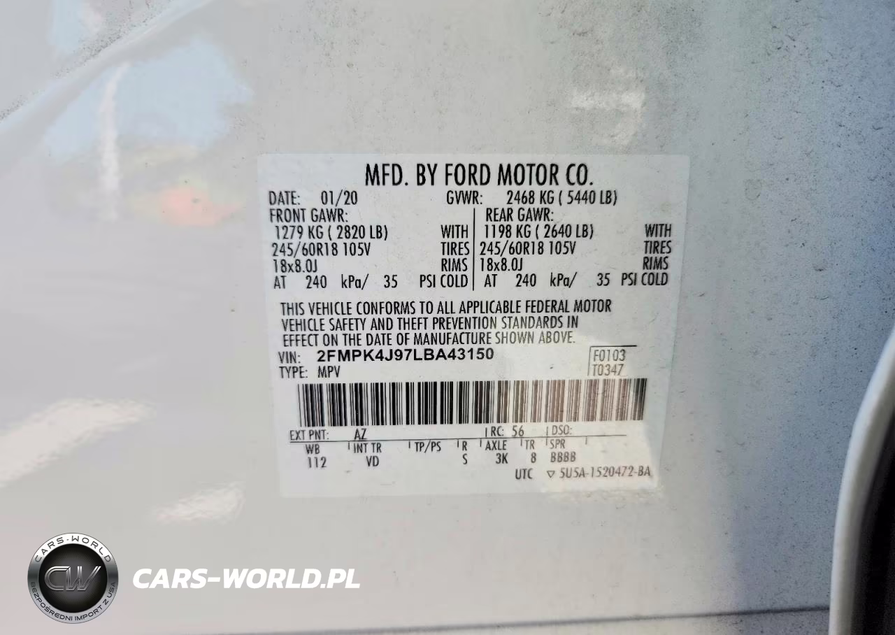 2020 Ford Edge Sel VIN:2FMPK4J97LBA43150 - 14