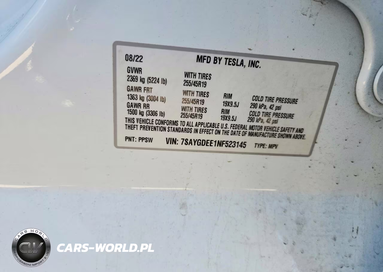 2022 Tesla Model Y VIN:7SAYGDEE1NF523145 - 12