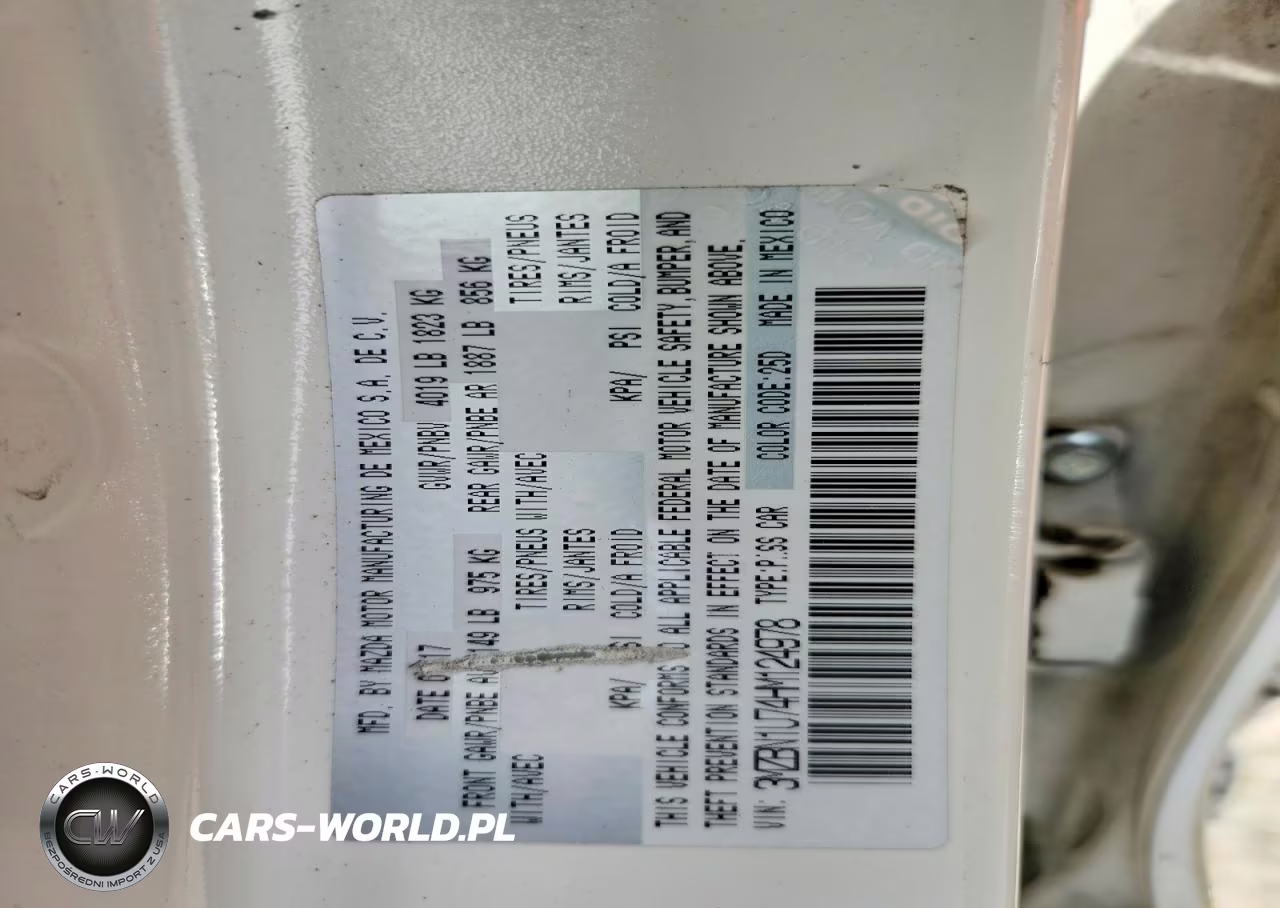2017 Mazda 3 Sport VIN:3MZBN1U74HM124978 - 12
