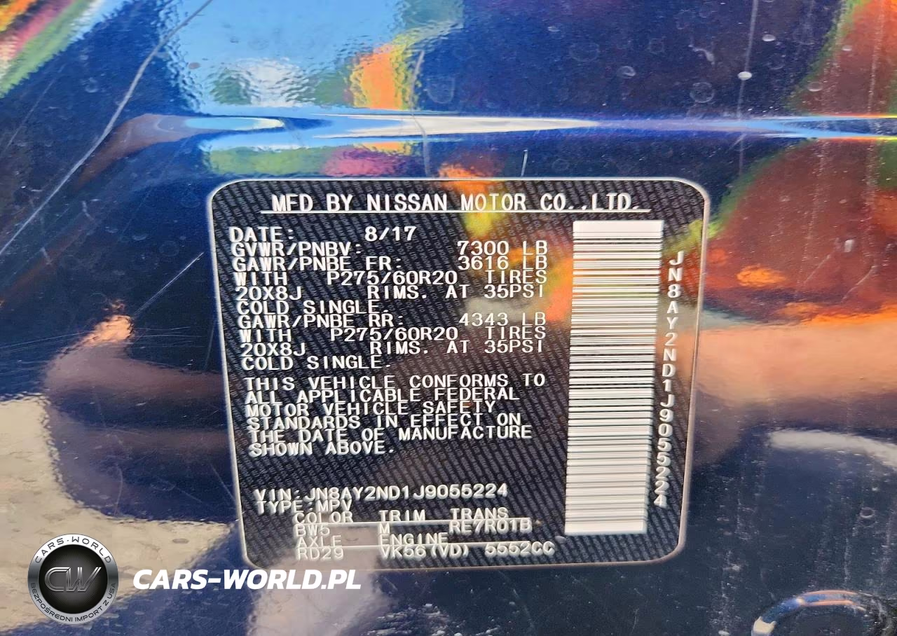 2018 Nissan Armada Sl VIN:JN8AY2ND1J9055224 - 13