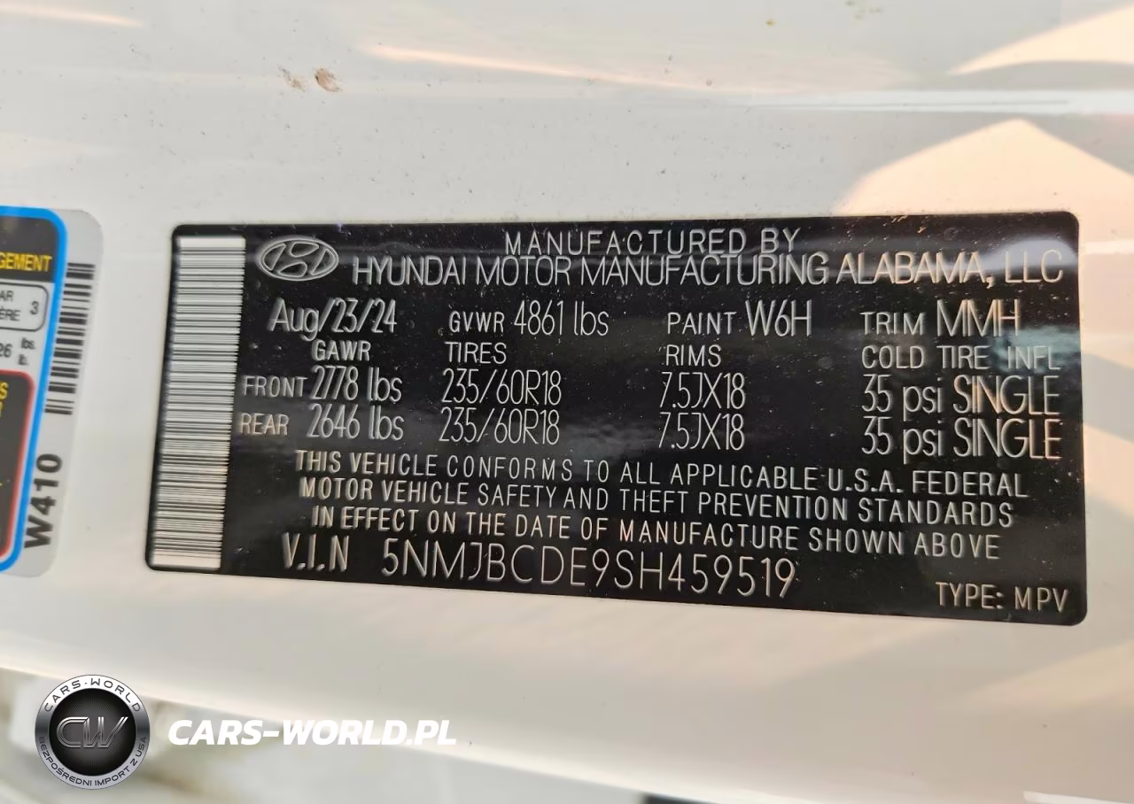 2025 Hyundai Tucson Sel VIN:5NMJBCDE9SH459519 - 14