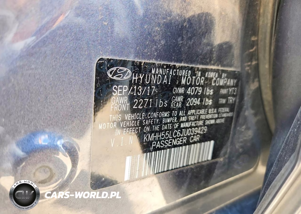 2018 Hyundai Elantra Gt Sport VIN:KMHH55LC6JU039429 - 12