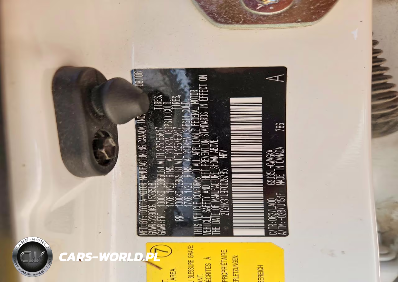 2007 Lexus Rx 350 VIN:2T2HK31U97C026785 - 14