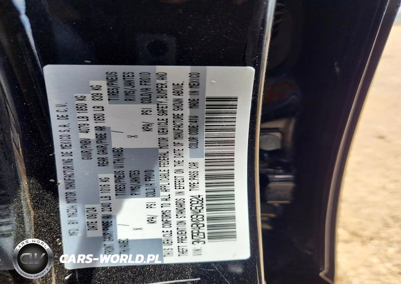 2025 Mazda 3 Select Sport VIN:3MZBPABM8SM450924 - 12