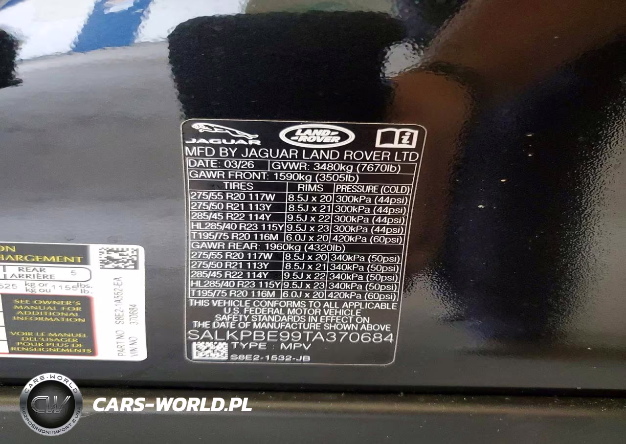 2026 Land Rover Range Rover Se VIN:SALKPBE99TA370684 - 13