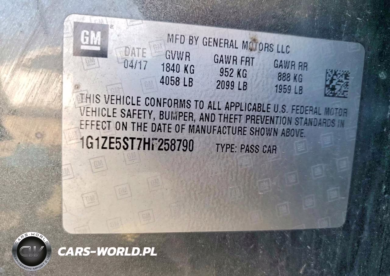 2017 Chevrolet Malibu Lt VIN:1G1ZE5ST7HF258790 - 12