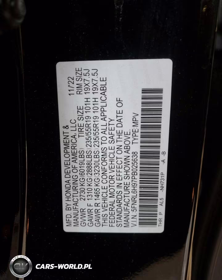 2023 Honda Odyssey Elite VIN:5FNRL6H97PB025638 - 13