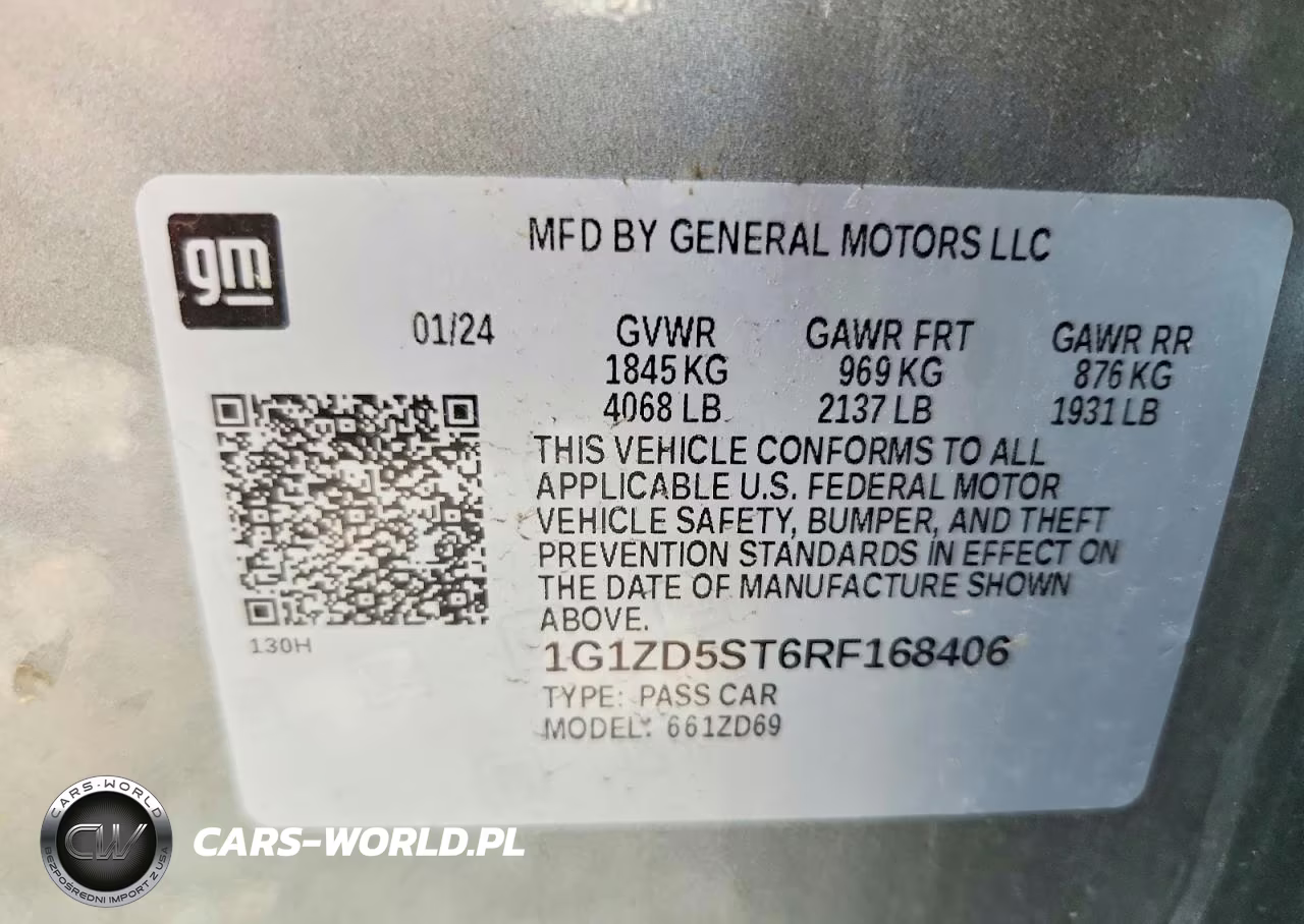 2024 Chevrolet Malibu Lt VIN:1G1ZD5ST6RF168406 - 13