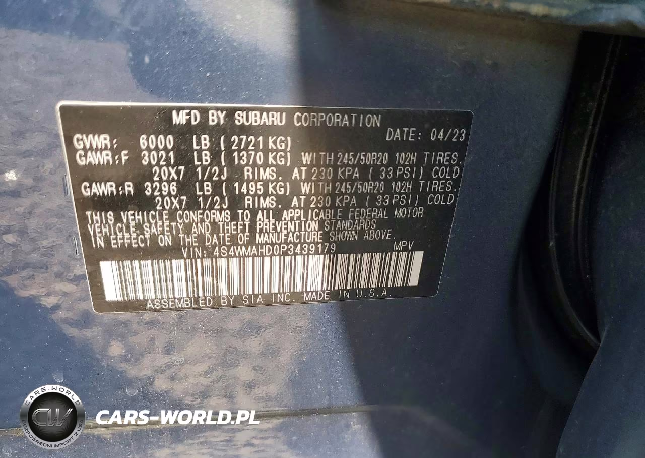 2023 Subaru Ascent Premium VIN:4S4WMAHD0P3439179 - 14