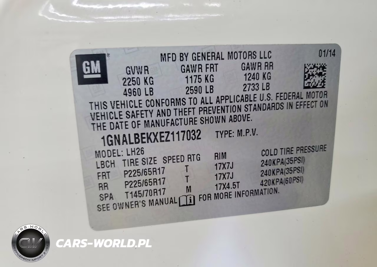 2014 Chevrolet Equinox Lt VIN:1GNALBEKXEZ117032 - 13