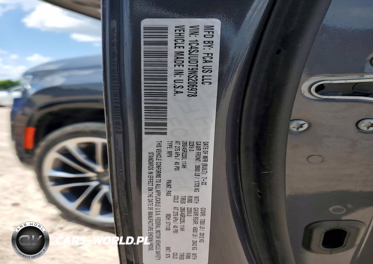 2022 Jeep Wagoneer Series Iii 4X2 VIN:1C4SJUDT9NS206978 - 13