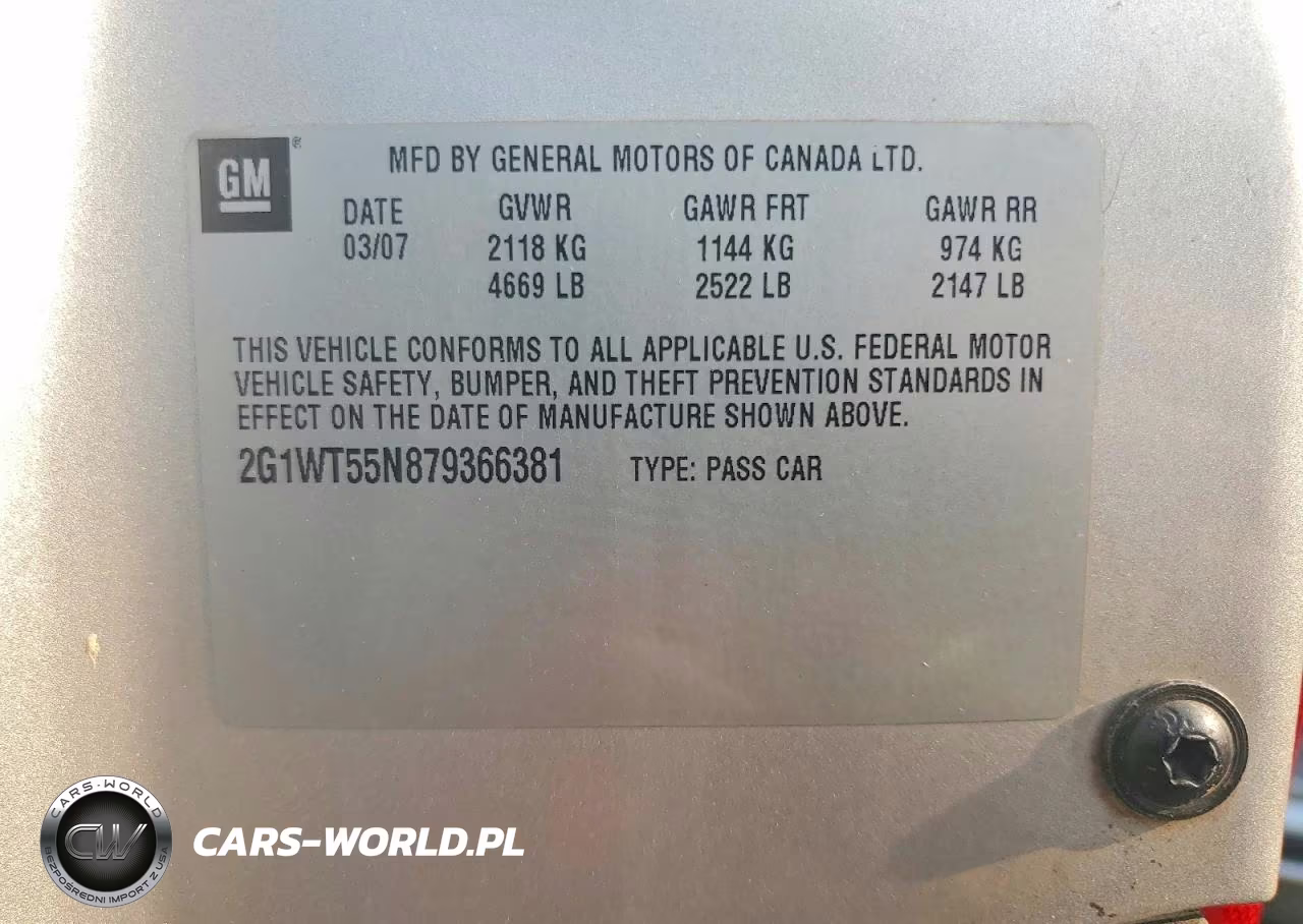 2007 Chevrolet Impala Lt VIN:2G1WT55N879366381 - 12