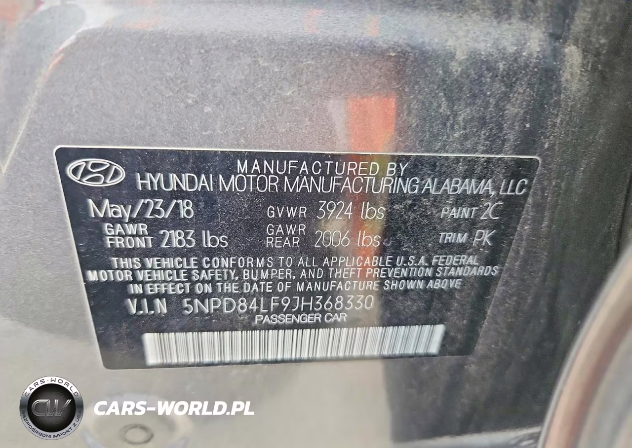 2018 Hyundai Elantra Sel VIN:5NPD84LF9JH368330 - 13